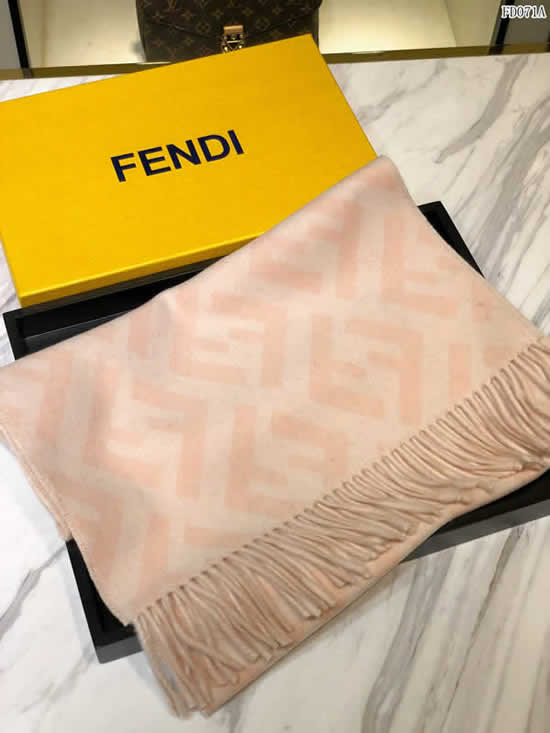 New Luxury Brand Women Fake Fendi Cashmere Scarf Spring Summer Shawls and Wrap Female 03